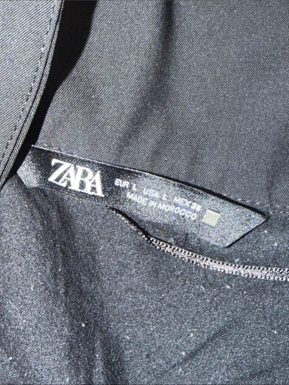 Zara Black Dress with Subtle Texture - Picture 2 of 5